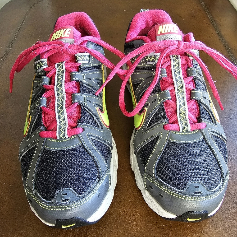 NIKE AIR Aivord 8 Shoes Pink Gray Chartreuse size 8 - Picture 6 of 9